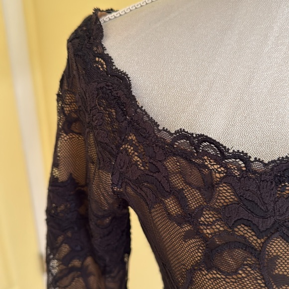 Cosabella black lace off the shoulder top - Picture 2 of 4